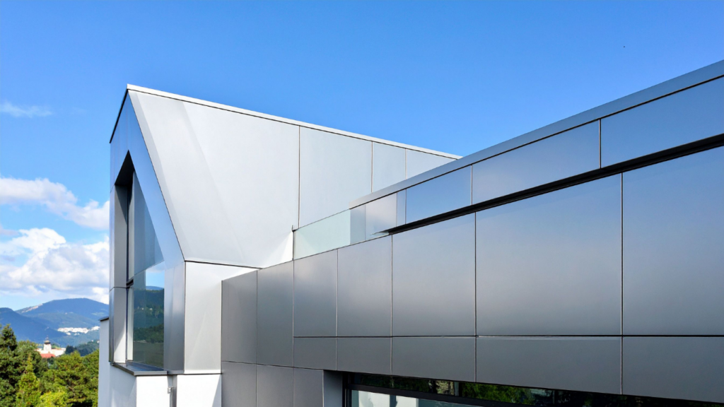 Fassadenreinigung für Metall Fassaden