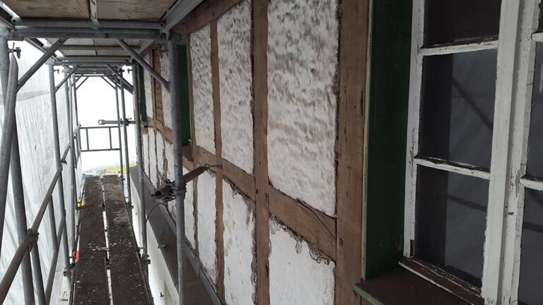 Sandstrahlen Fachwerk